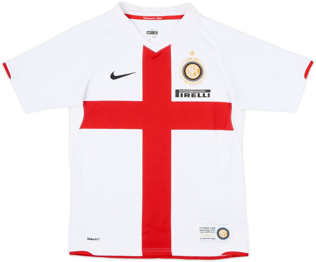 2007-08 Inter Milan Centenary Away Shirt - 6/10 - (L.Boys)