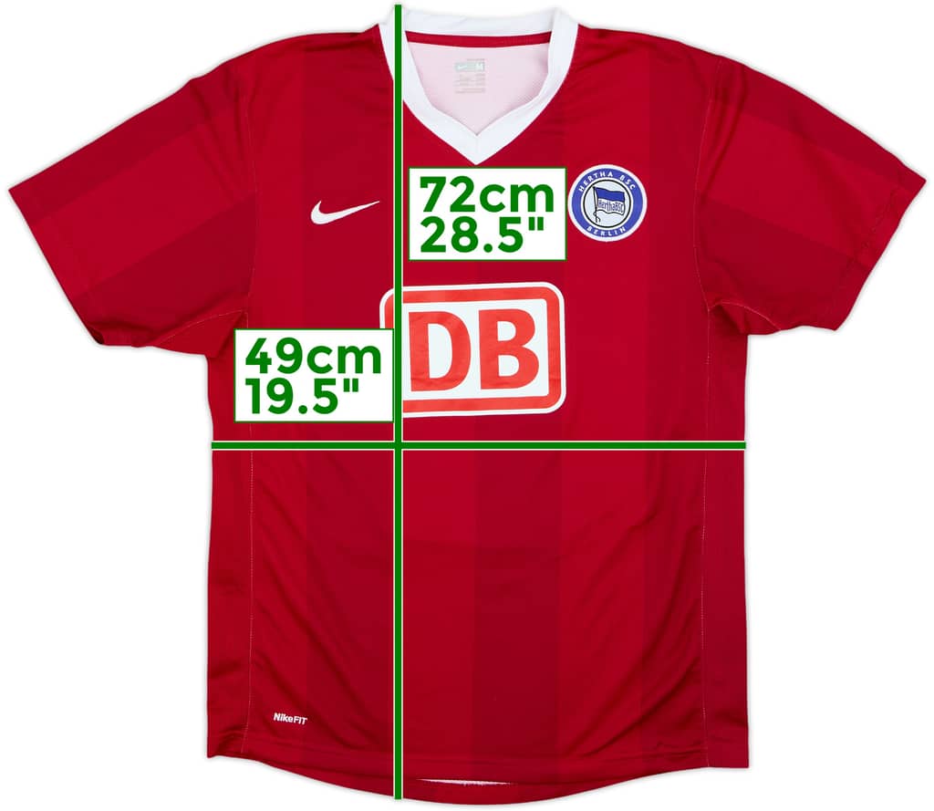 Camiseta de visitante de Hertha Berlin 2007-08 - 8/10 - (M)