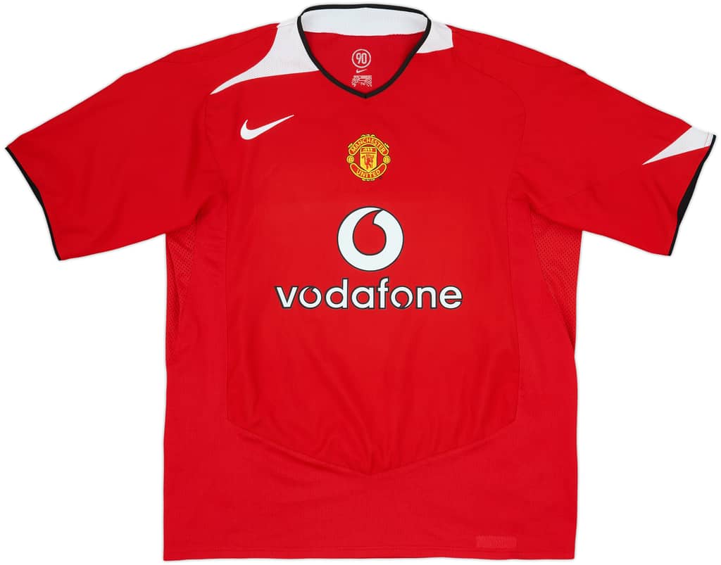 2004-06 Manchester United Home Shirt - 5/10 - (XL)