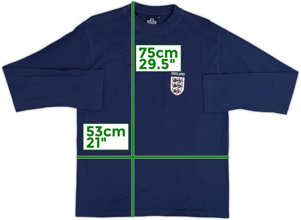 2000s England Admiral Cotton Tee - 9/10 - (XL)