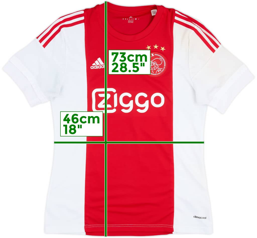 Camiseta de local del Ajax 2015-16 - 8/10 - (M)