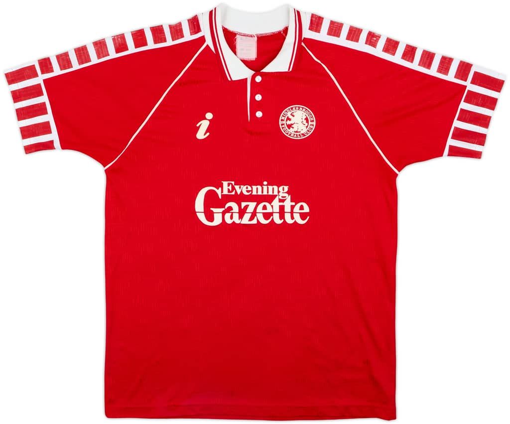 1990-92 Middlesbrough Home Shirt - 6/10 - (M)