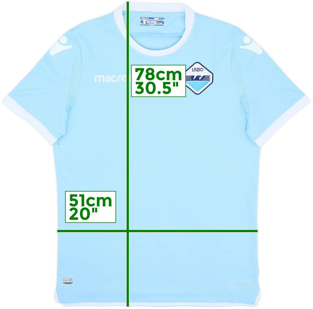 2017-18 Lazio Home Shirt - 8/10 - (XL)
