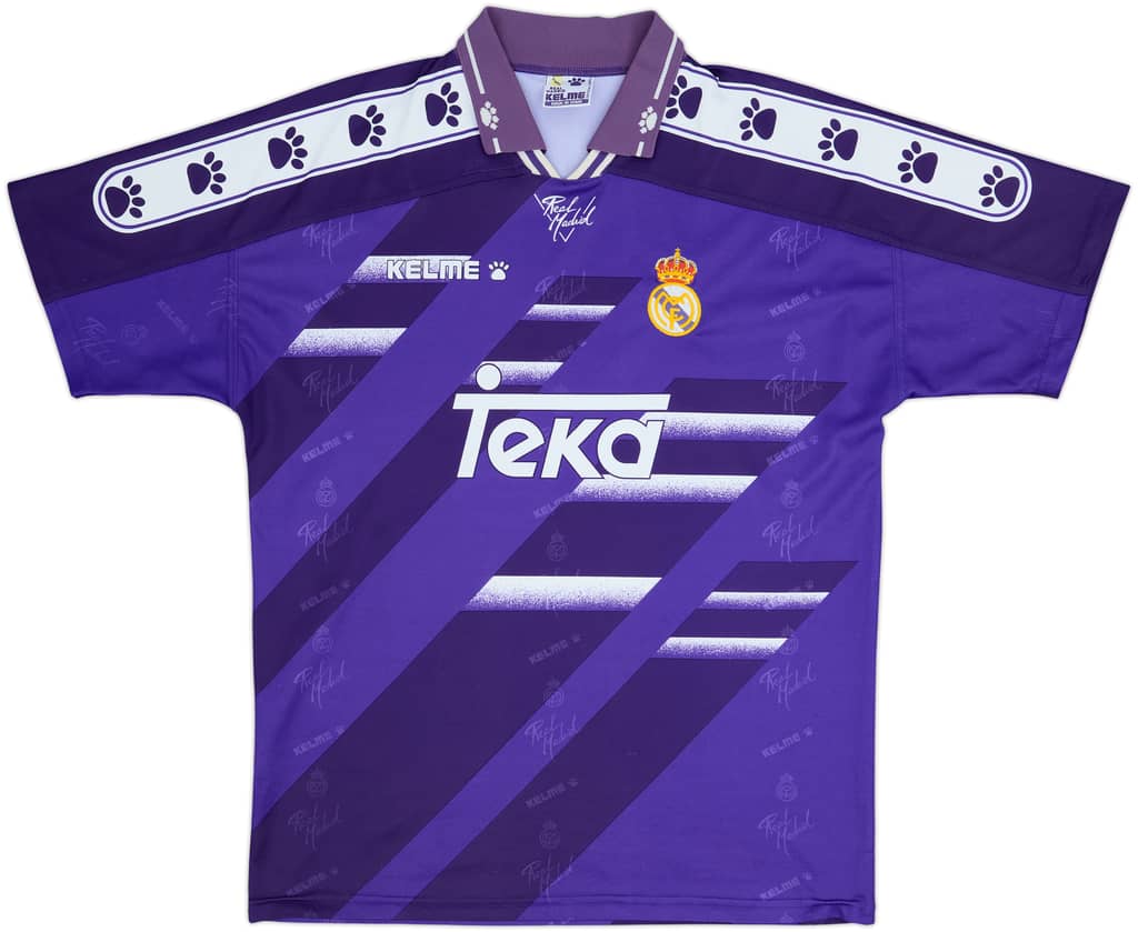 1994-96 Real Madrid Away Shirt - 8/10 - (XL)