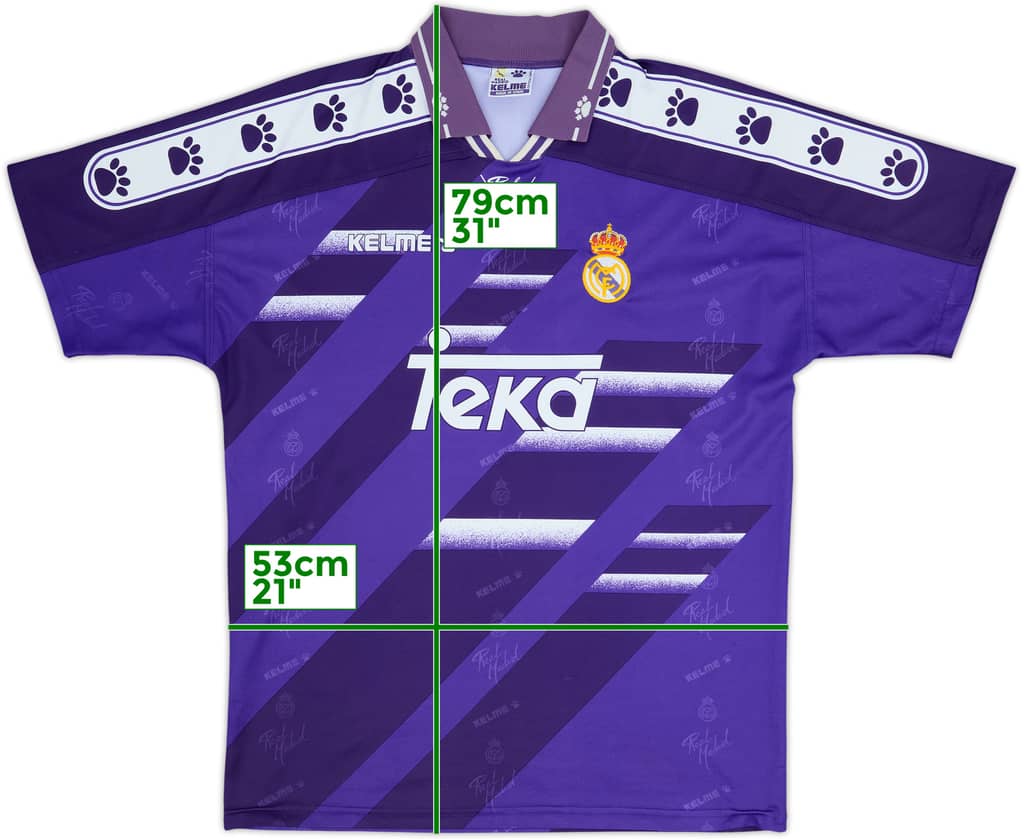 1994-96 Real Madrid Away Shirt - 8/10 - (XL)