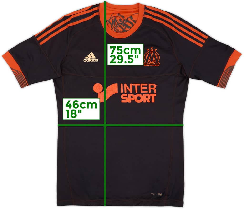 2012-13 Olympique Marseille Player Issue TechFit Third Shirt - 4/10 - (L)