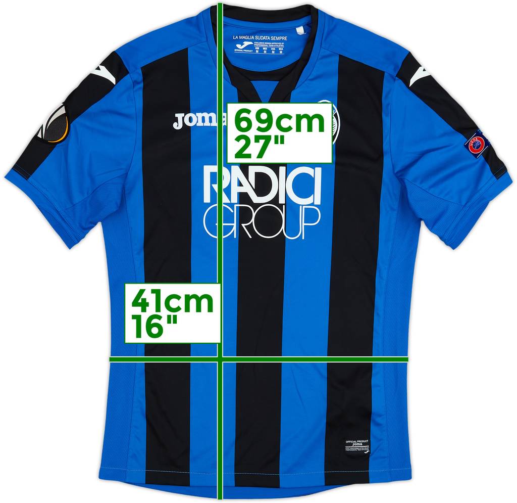 2017-18 Atalanta Home Shirt - 8/10 - (M)
