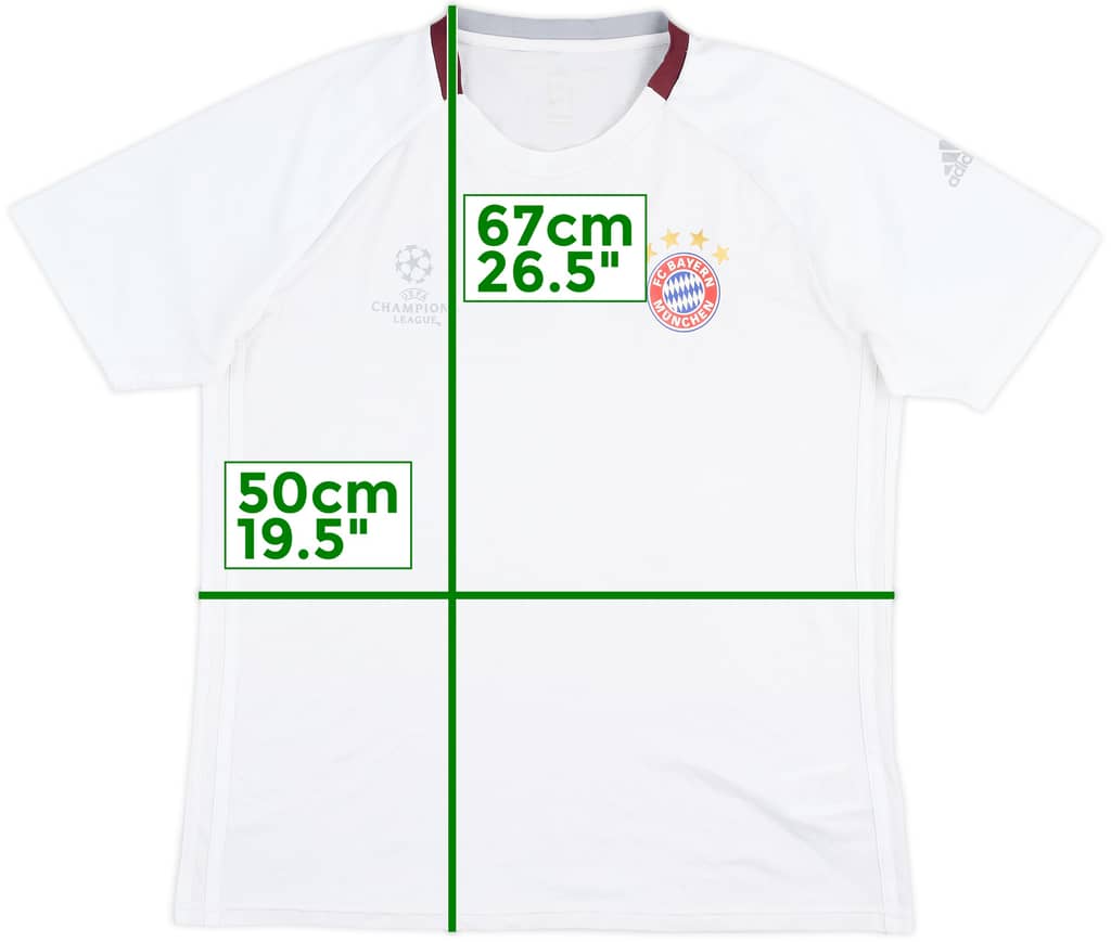 Camiseta adidas de entrenamiento del Bayern Munich CL 2016-17 - 6/10 - (M)
