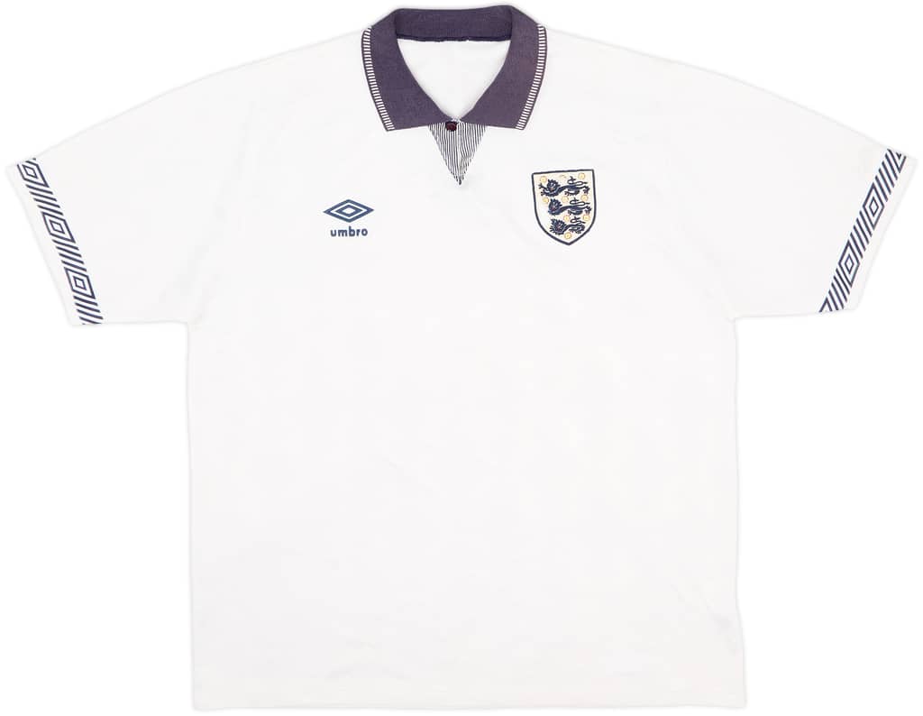 1990-92 England Home Shirt - 4/10 - (L)