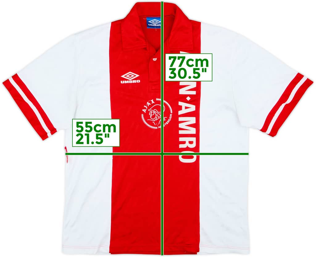1993-94 Ajax Home Shirt - 8/10 - (L)