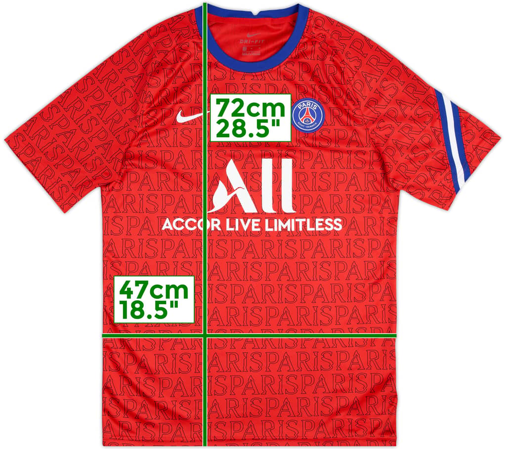 2020-21 Paris Saint-Germain Nike Camiseta de Entrenamiento - 10/10 - (M)