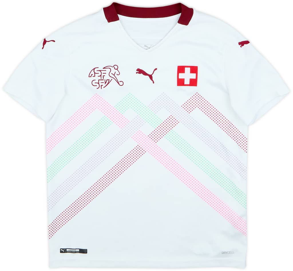 2020-21 Switzerland Away Shirt - 6/10 - (M.Boys)
