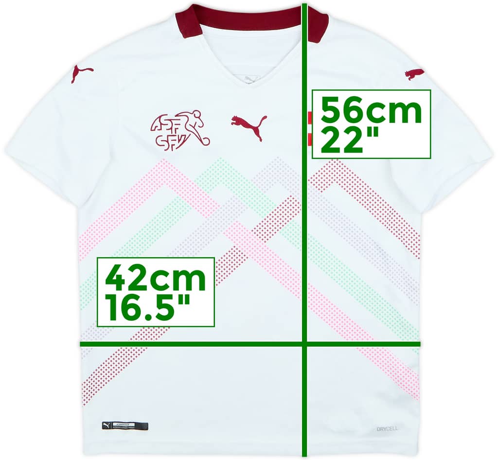 2020-21 Switzerland Away Shirt - 6/10 - (M.Boys)