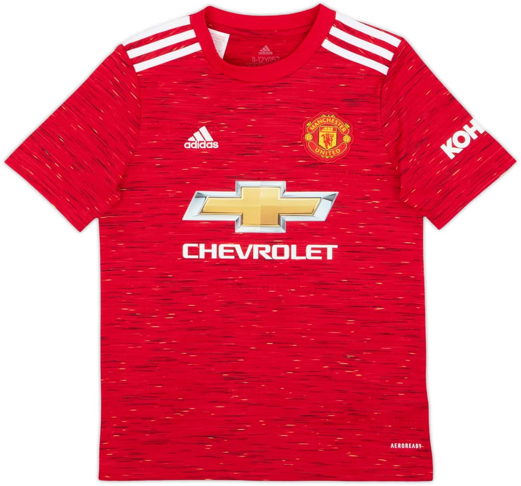 2020-21 Manchester United Home Shirt - 10/10 - (M.Boys)
