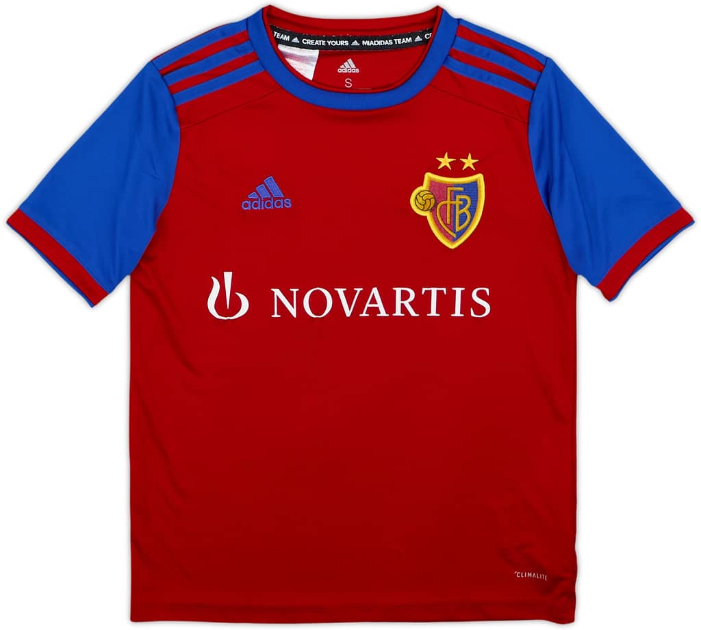 2019-20 FC Basel Home Shirt - 8/10 - (S.Boys)