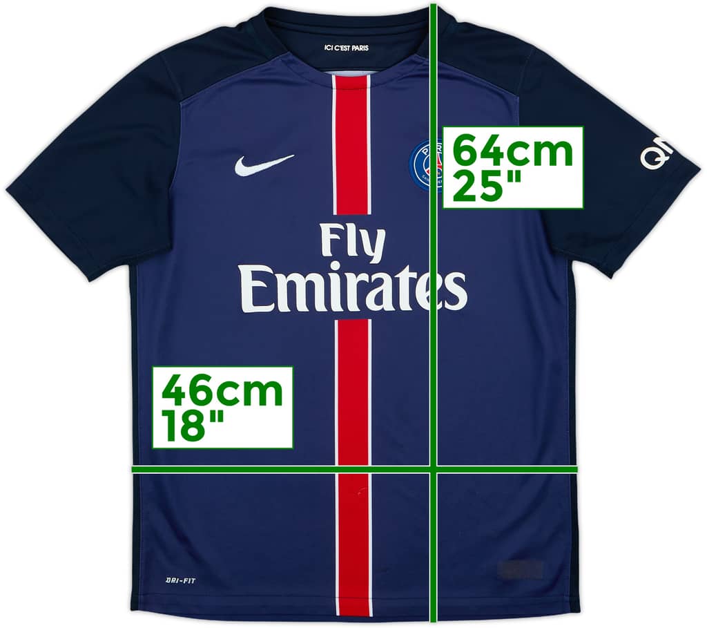 2015-16 Paris Saint-Germain Home Shirt - 6/10 - (XL.Boys)