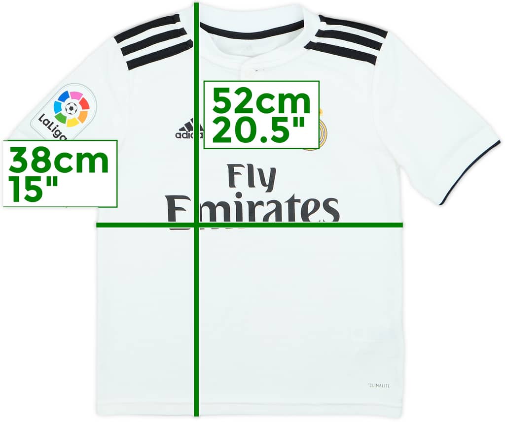 2018-19 Real Madrid Home Shirt - 9/10 - (S.Boys)