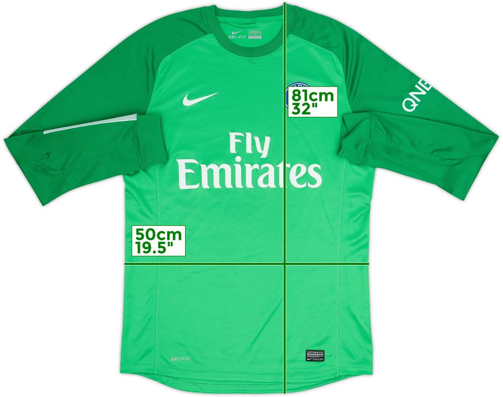 2013-14 Paris Saint-Germain Authentic GK Shirt - 6/10 - (L)