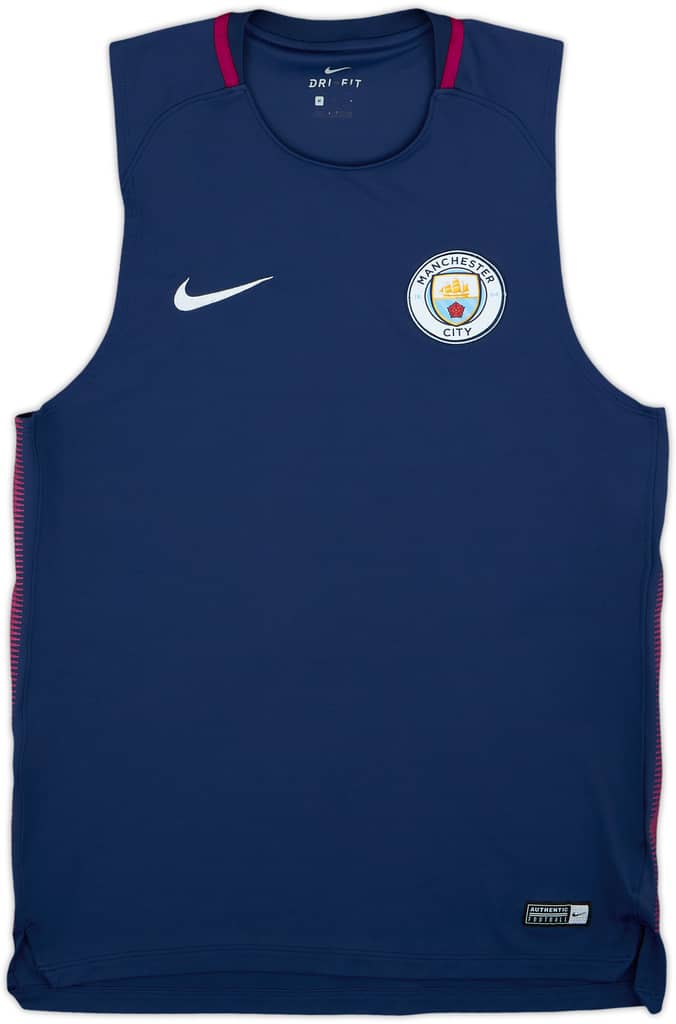 2017-18 Manchester City Nike Training Vest - 9/10 - (M)