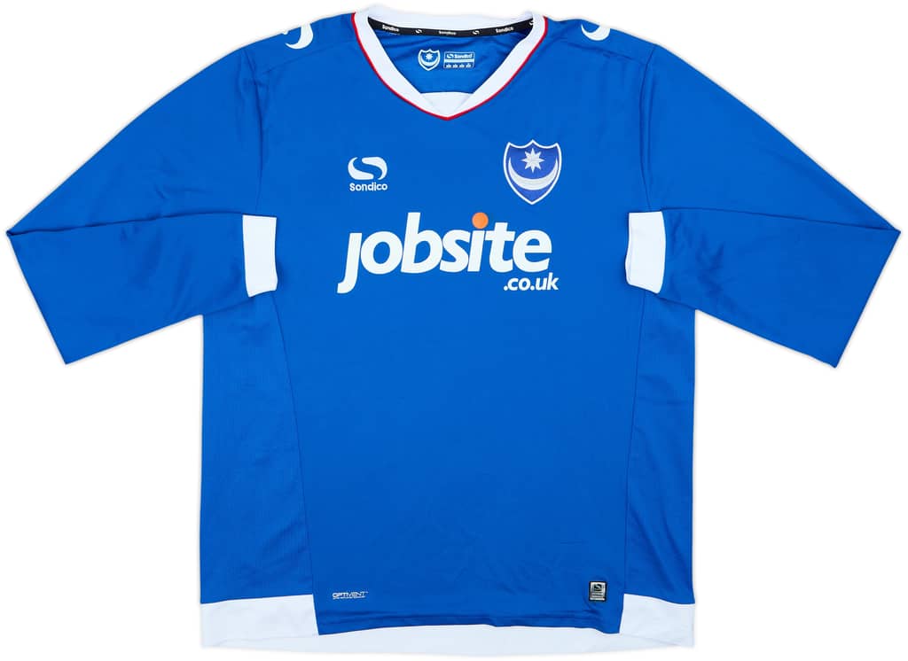 2016-17 Portsmouth Home L/S Shirt - 8/10 - (L)