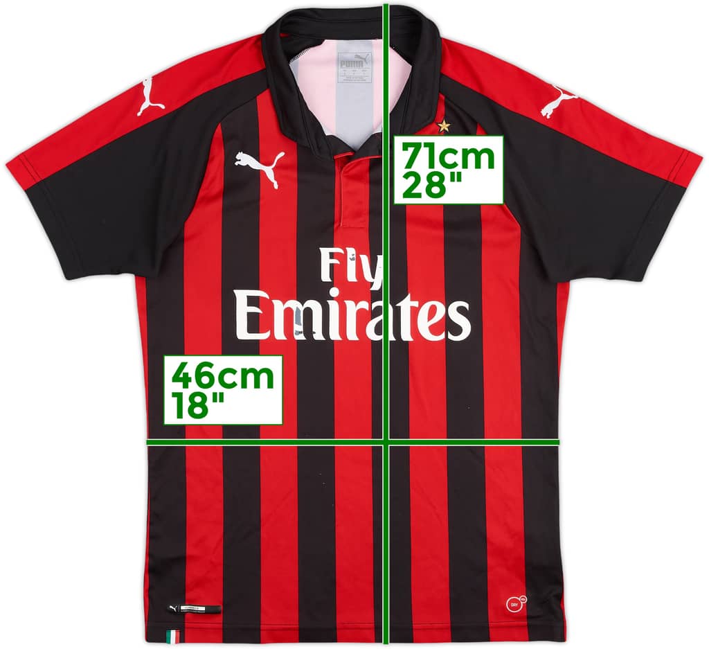 2018-19 AC Milan Camiseta Local - 5/10 - (S)