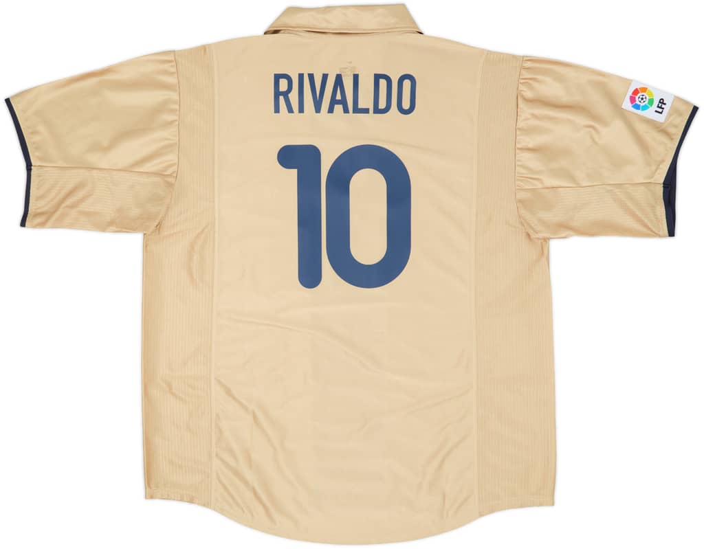 2001-03 Barcelona Away Shirt Rivaldo #10 - 10/10 - (XL)