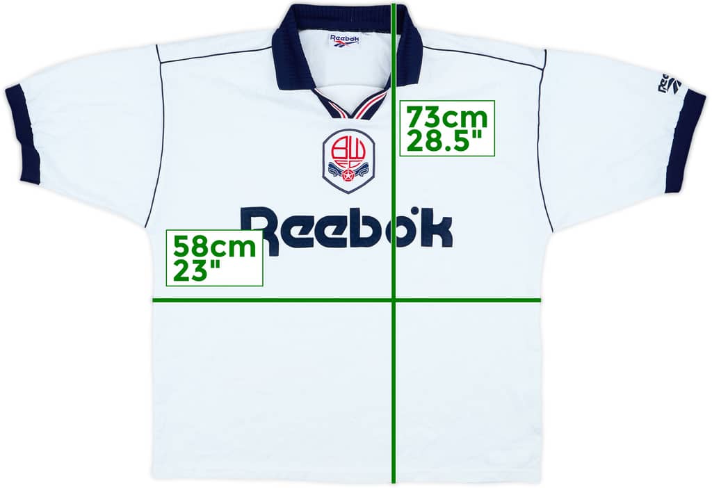1995-97 Bolton Home Shirt - 8/10 - (L)