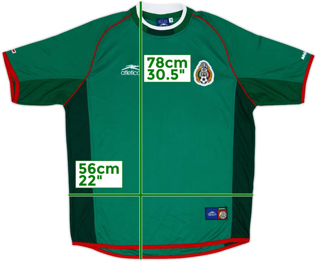 2001-02 Mexico Home Shirt - 9/10 - (XL)