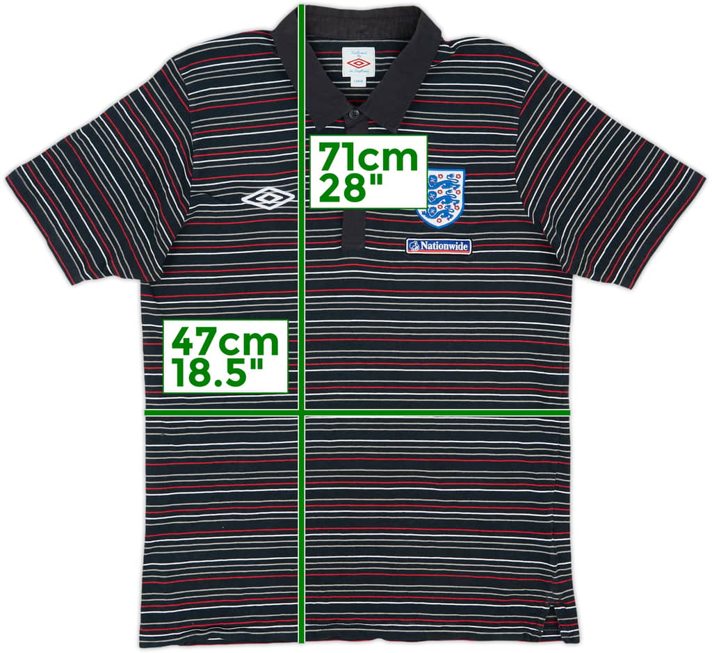 2010-11 England Umbro Polo Shirt - 8/10 - (L)
