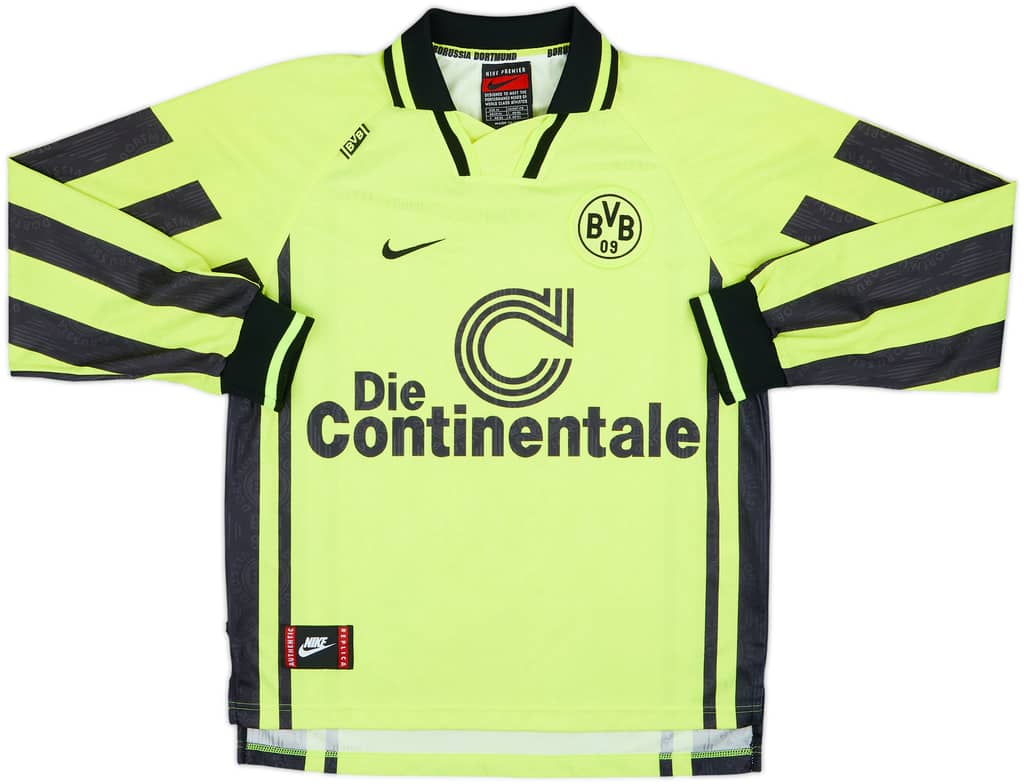 1996-97 Borussia Dortmund Home L/S Shirt - 10/10 - (M)