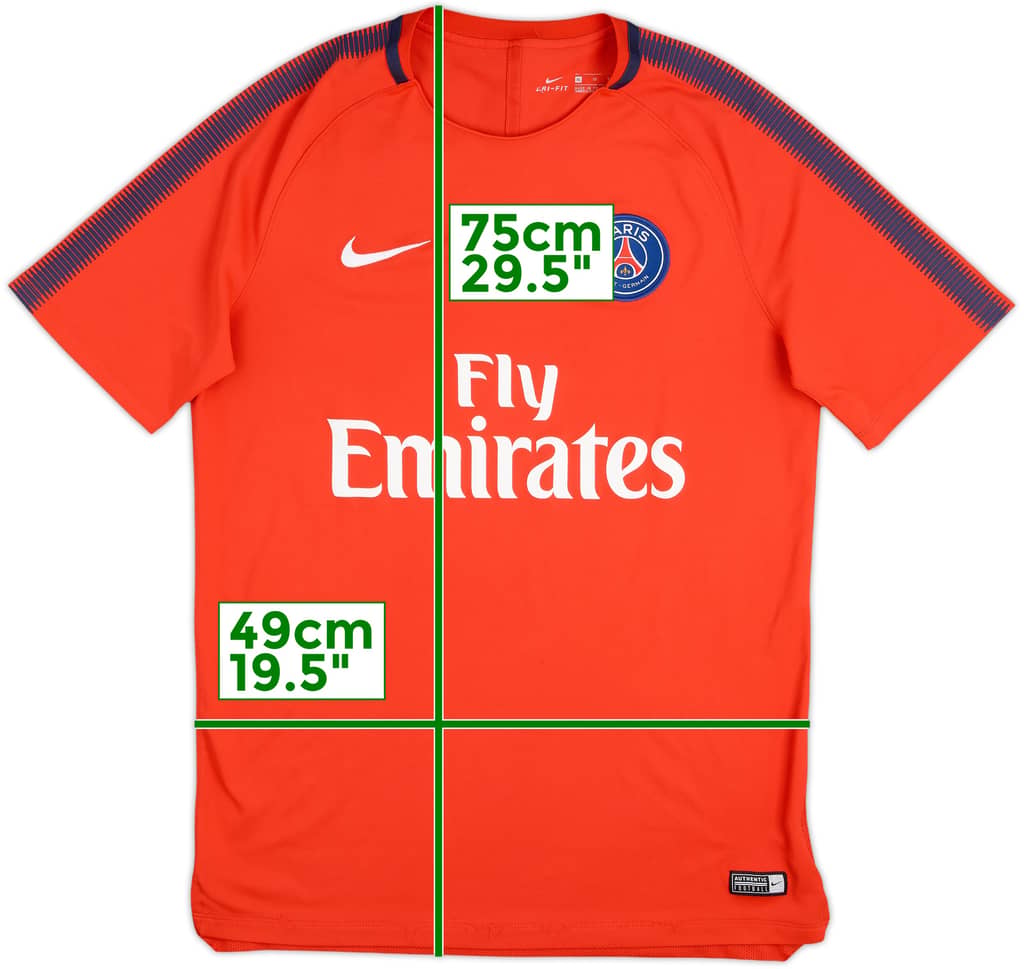 Camiseta Nike de entrenamiento del Paris Saint-Germain 2017-18 - 7/10 - (XL)