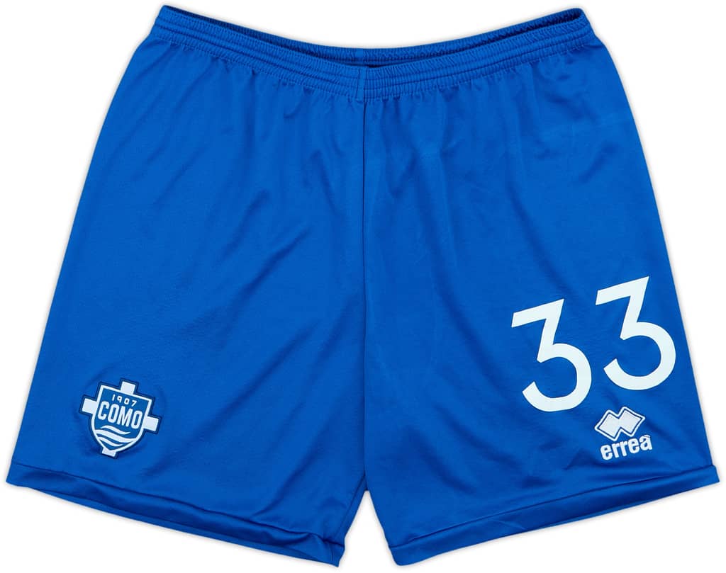 2022-23 Como Player Issue Home Shorts #33 - 8/10 - (L)