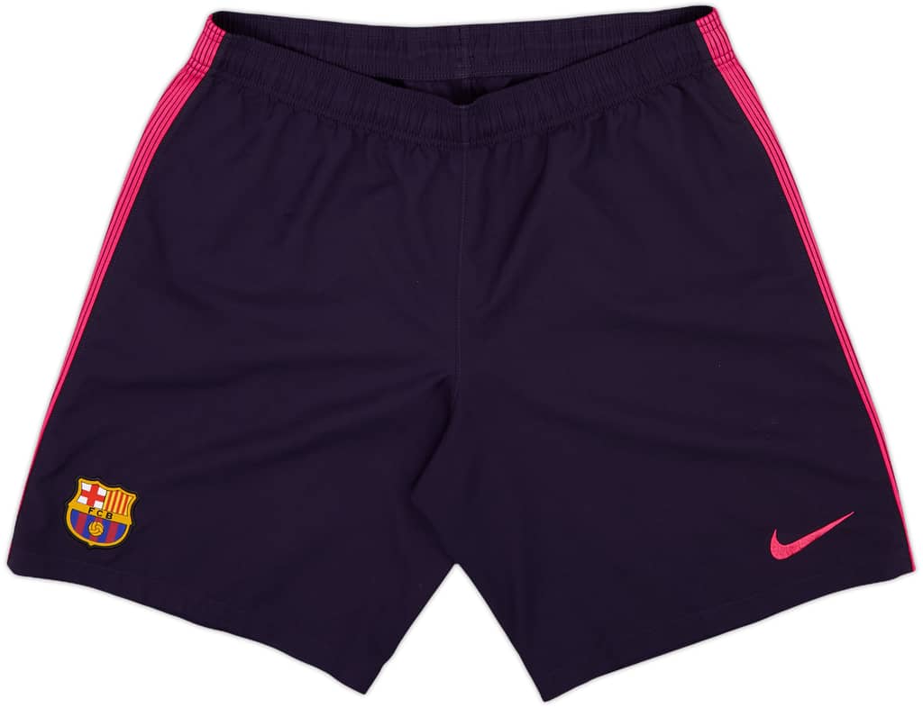 2016-17 Barcelona Away Shorts - 10/10 - (L)