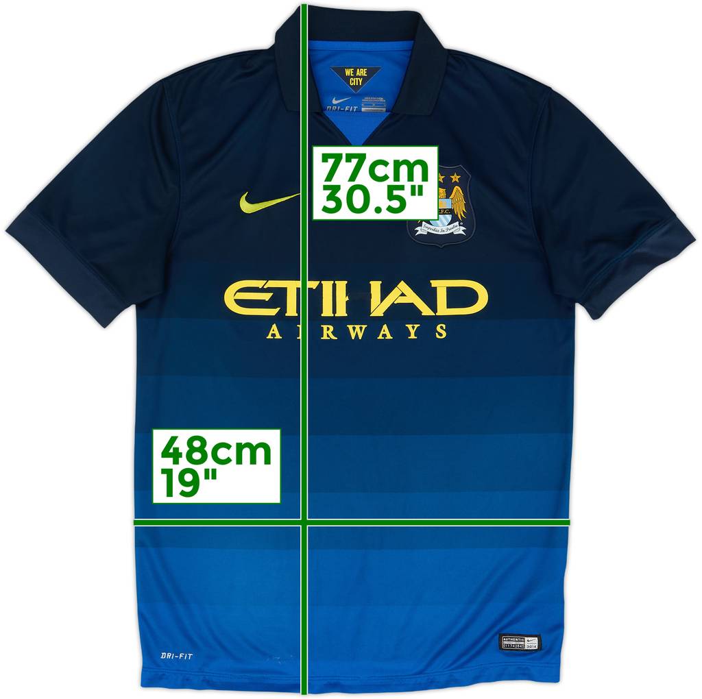 2014-15 Manchester City Away Shirt - 5/10 - (M)