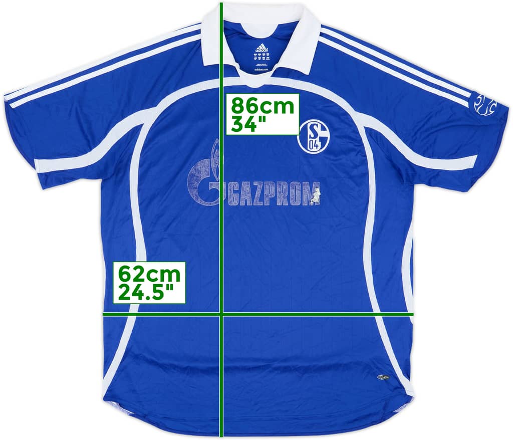2007-08 Schalke Camiseta Local - 4/10 - (XXL)