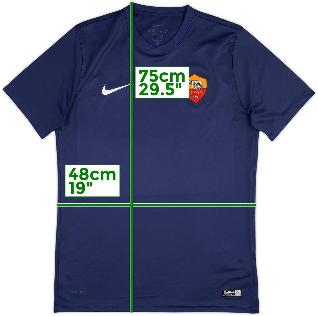 2016-17 Roma Nike Training Shirt - 9/10 - (M)