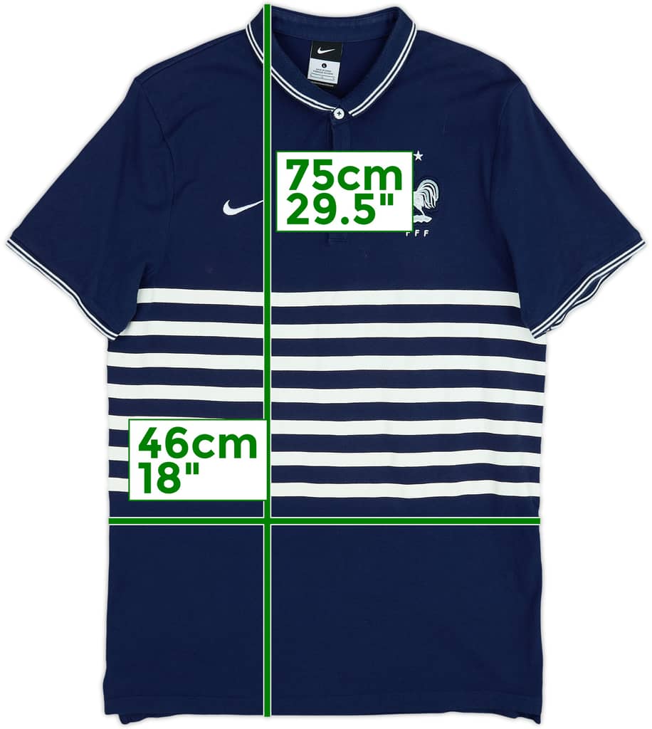 2014-15 France Nike Polo Shirt - 8/10 - (L)