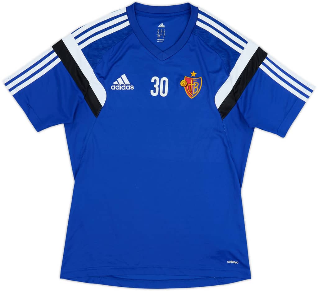 2013-14 FC Basel Player Issue adidas Training Shirt #30 - 7/10 - (M)