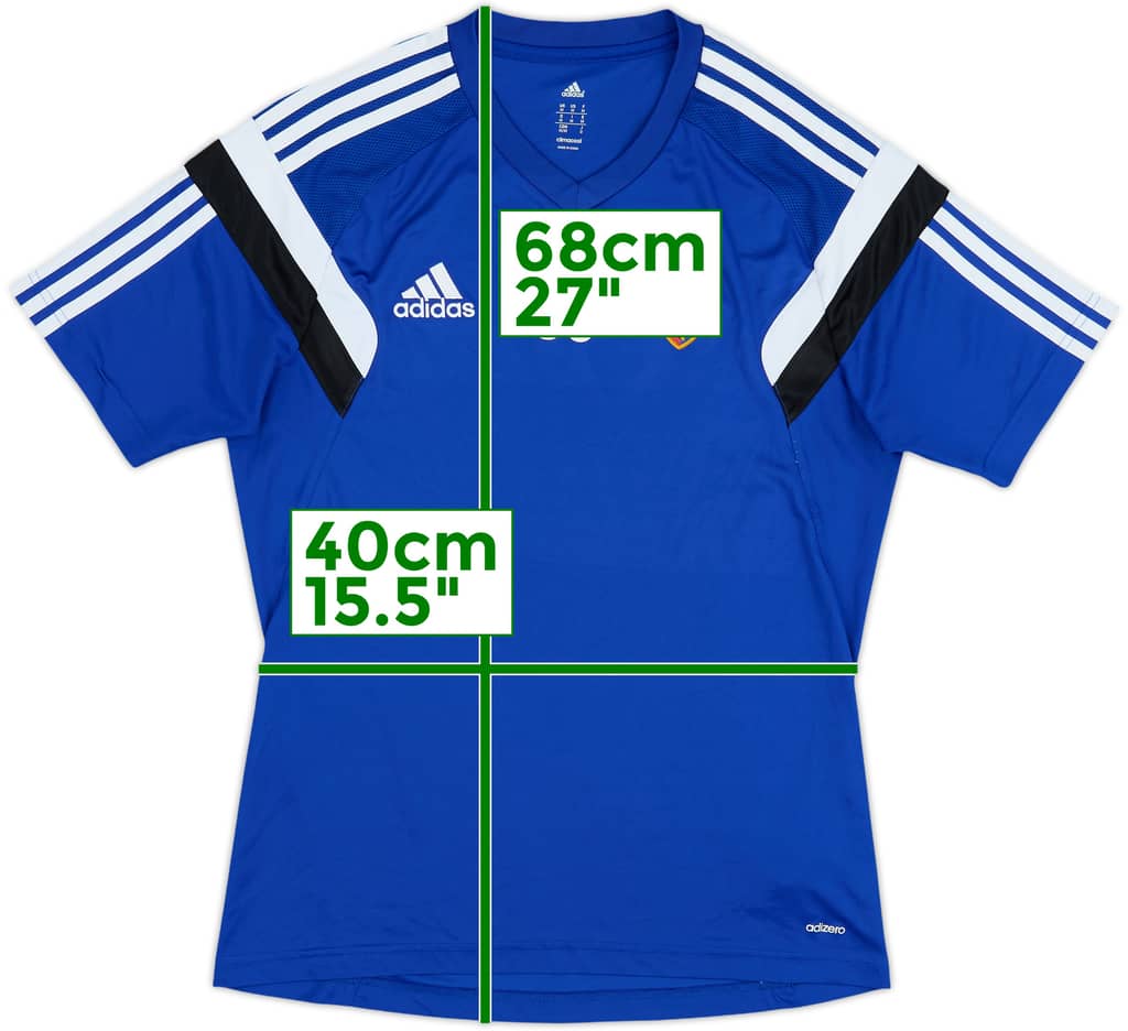2013-14 FC Basel Player Issue adidas Training Shirt #30 - 7/10 - (M)