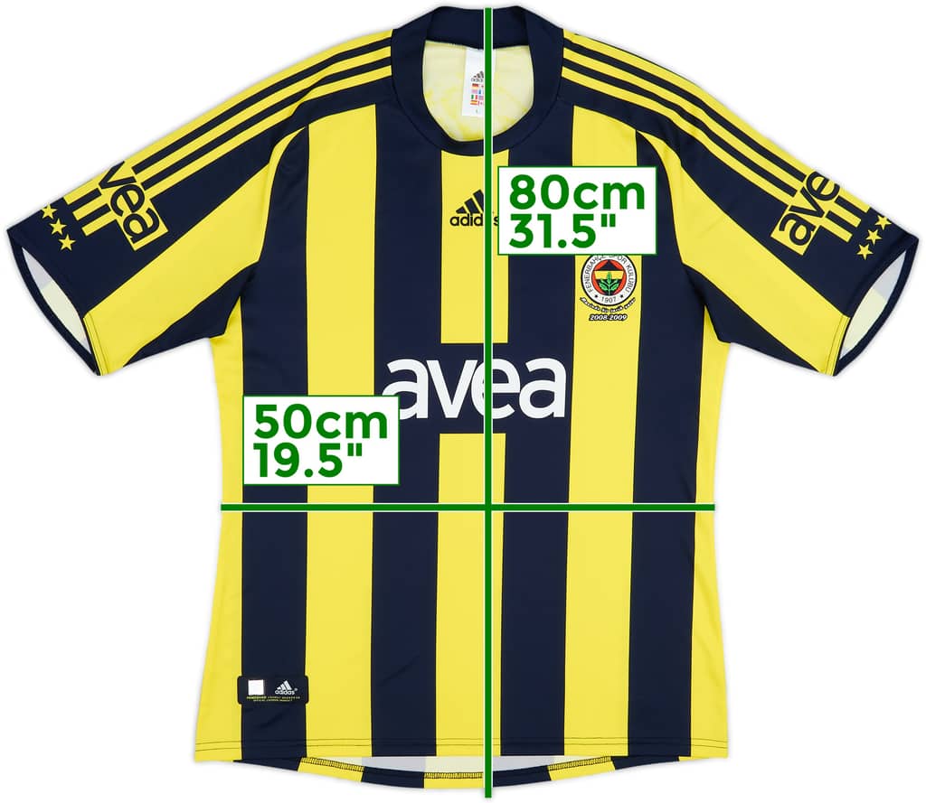 2008-09 Fenerbahce Basic Home Shirt - 8/10 - (L)