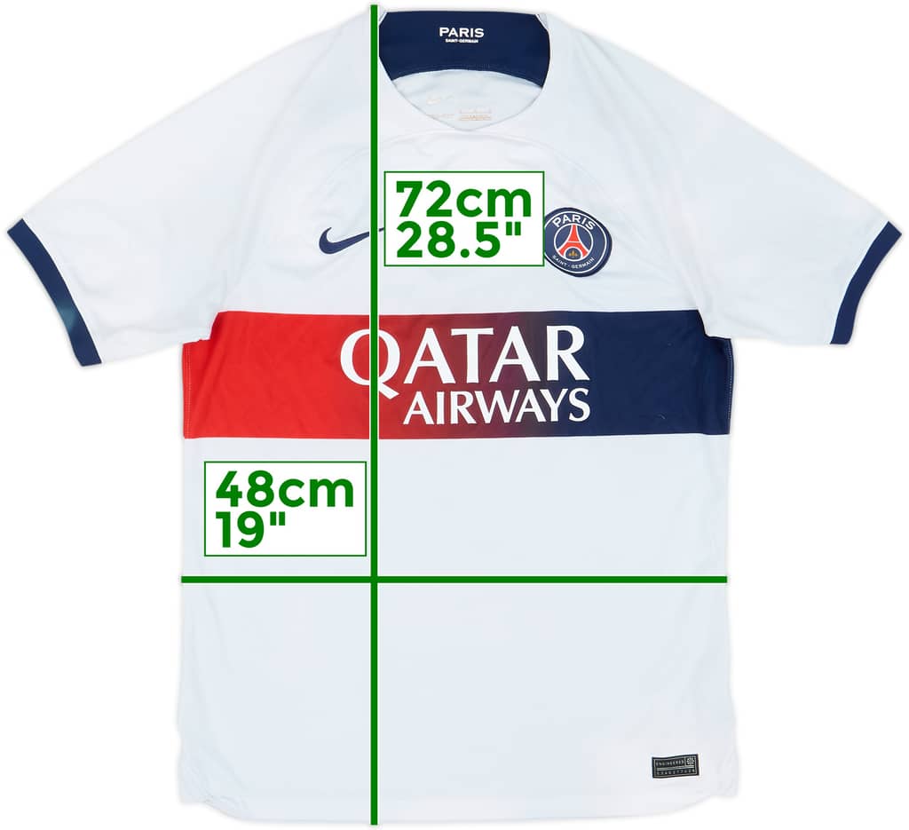 2023-24 Paris Saint-Germain Away Shirt - 4/10 - (M)