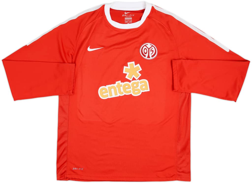 2010-11 FSV Mainz Home L/S Shirt - 7/10 - (M)