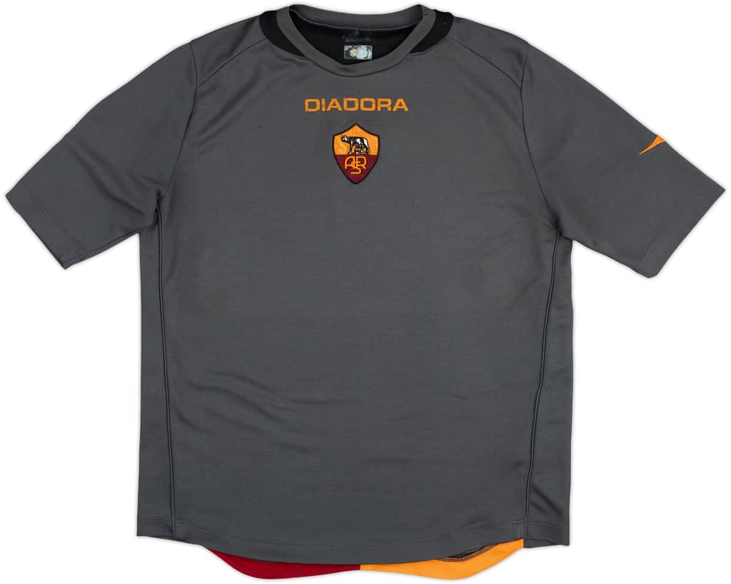 2006-07 Roma Diadora Training Shirt - 6/10 - (L)