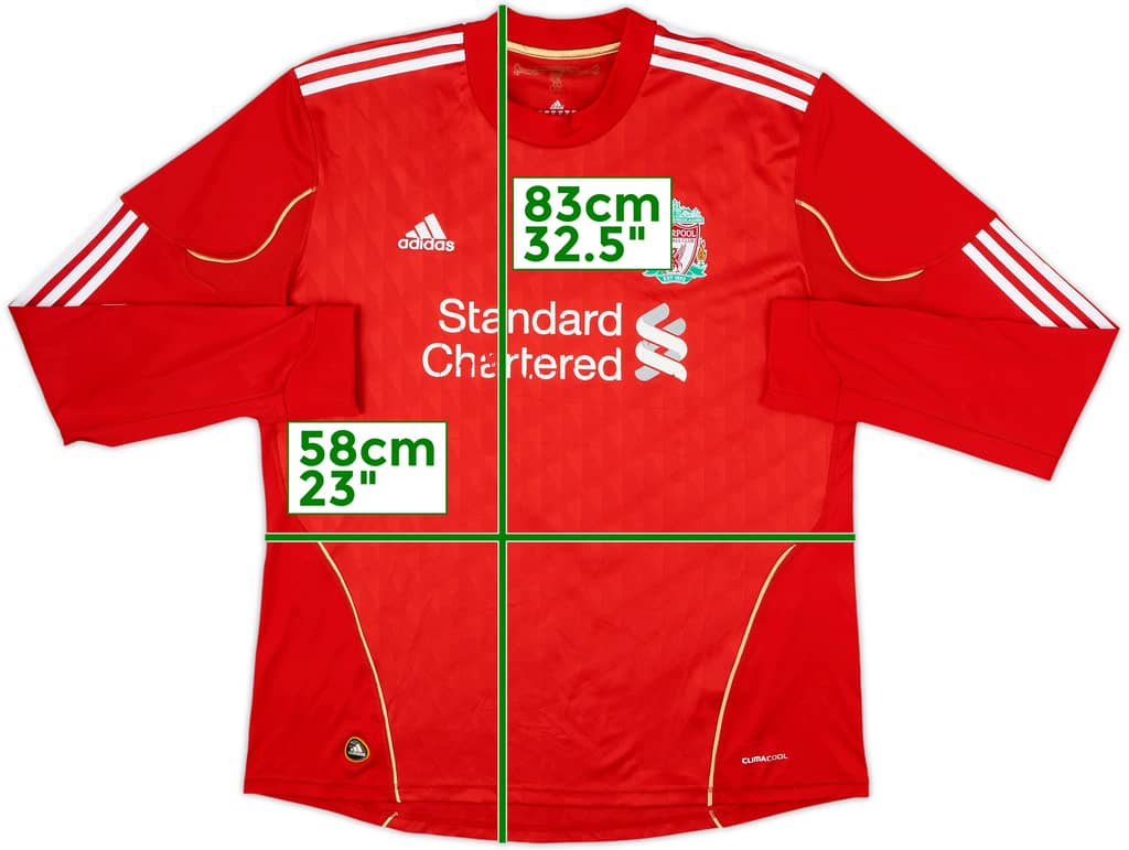 2010-12 Liverpool Home L/S Shirt - 5/10 - (XL)