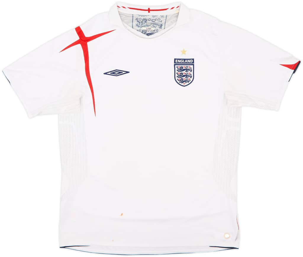2005-07 England Home Shirt - 5/10 - (L)
