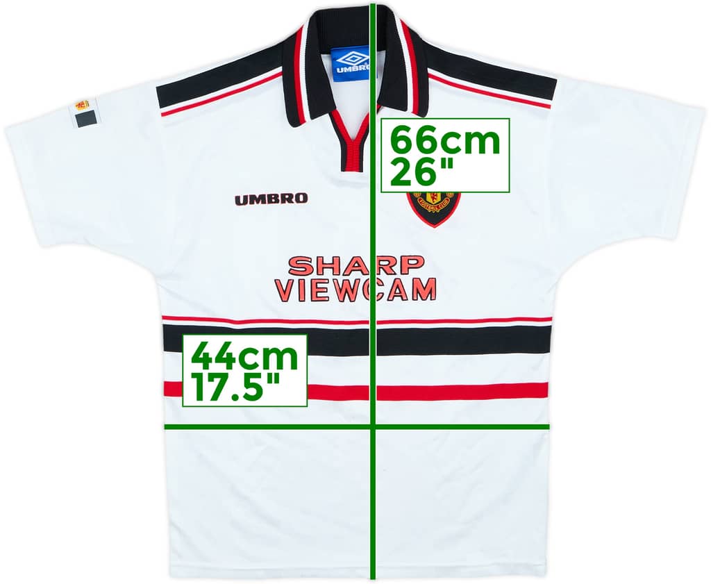 1997-99 Manchester United Away Shirt - 8/10 - (12-13 Years)