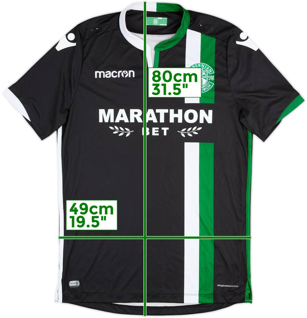 Camiseta de visitante del Hibernian 2017-18 - 7/10 - (L)