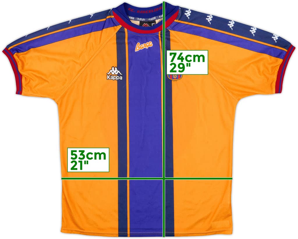 1997-98 Barcelona Away Shirt - 8/10 - (M)