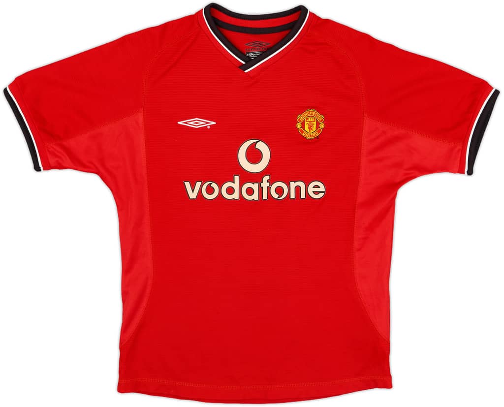 2000-02 Manchester United Home Shirt - 8/10 - (M.Boys)
