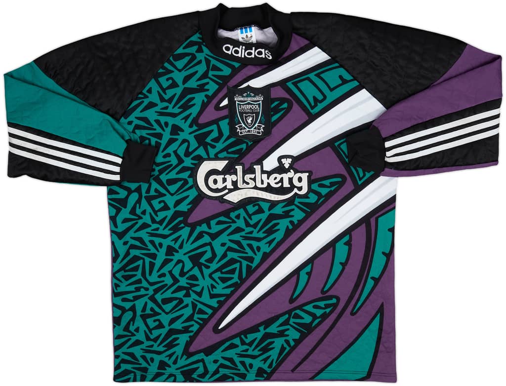 1995-96 Liverpool GK Shirt - 8/10 - (M)